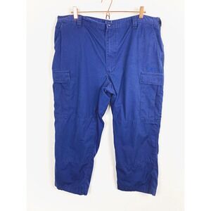 Mens US Navy Coast Guard Ripstop Cargo Pants Trousers XL Short Military Y2K